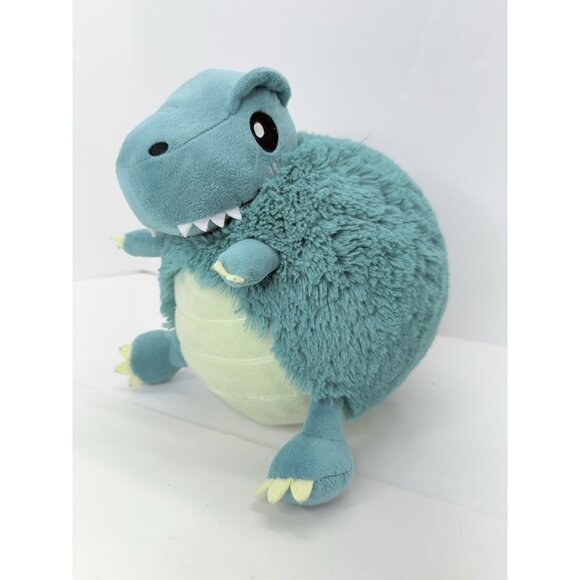 Squishable Plush Dinosaur T Rex Blue Green Stuffed Animal Sewn Eyes 10” Retired - Picture 1 of 9